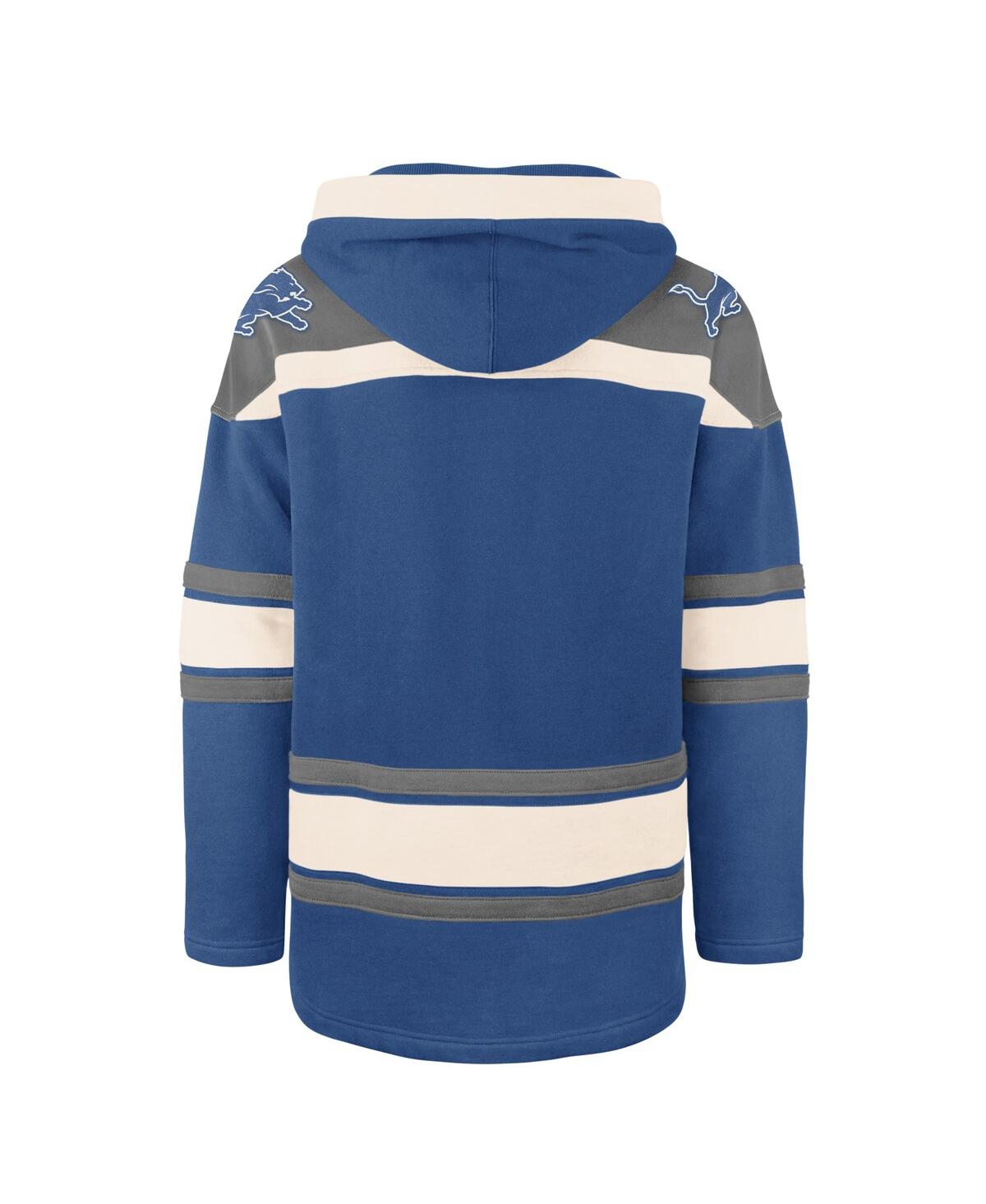 '47 Brand Men's Blue Detroit Lions Superior Lacer Hoodie
