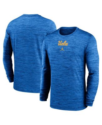 Jordan - Men's Blue UCLA Bruins 2025 Sideline Velocity Performance Long Sleeve T-Shirt