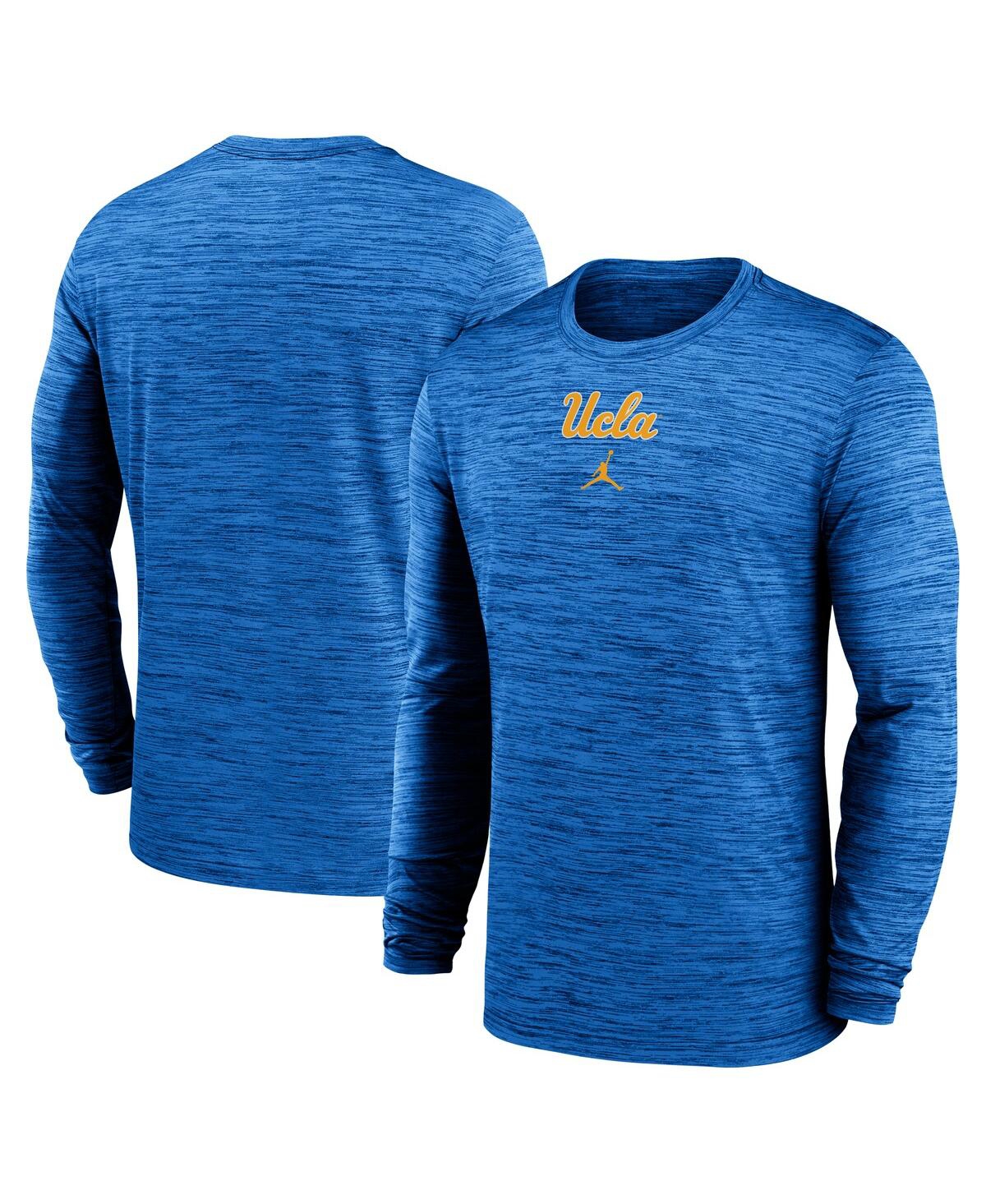 Jordan Men's Blue Ucla Bruins 2025 Sideline Velocity Performance Long Sleeve T-Shirt