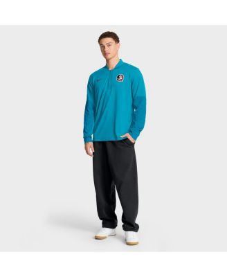 Men's Turquoise Florida State Seminoles One Goal Performance Half-Zip Pullover Sweatshirt