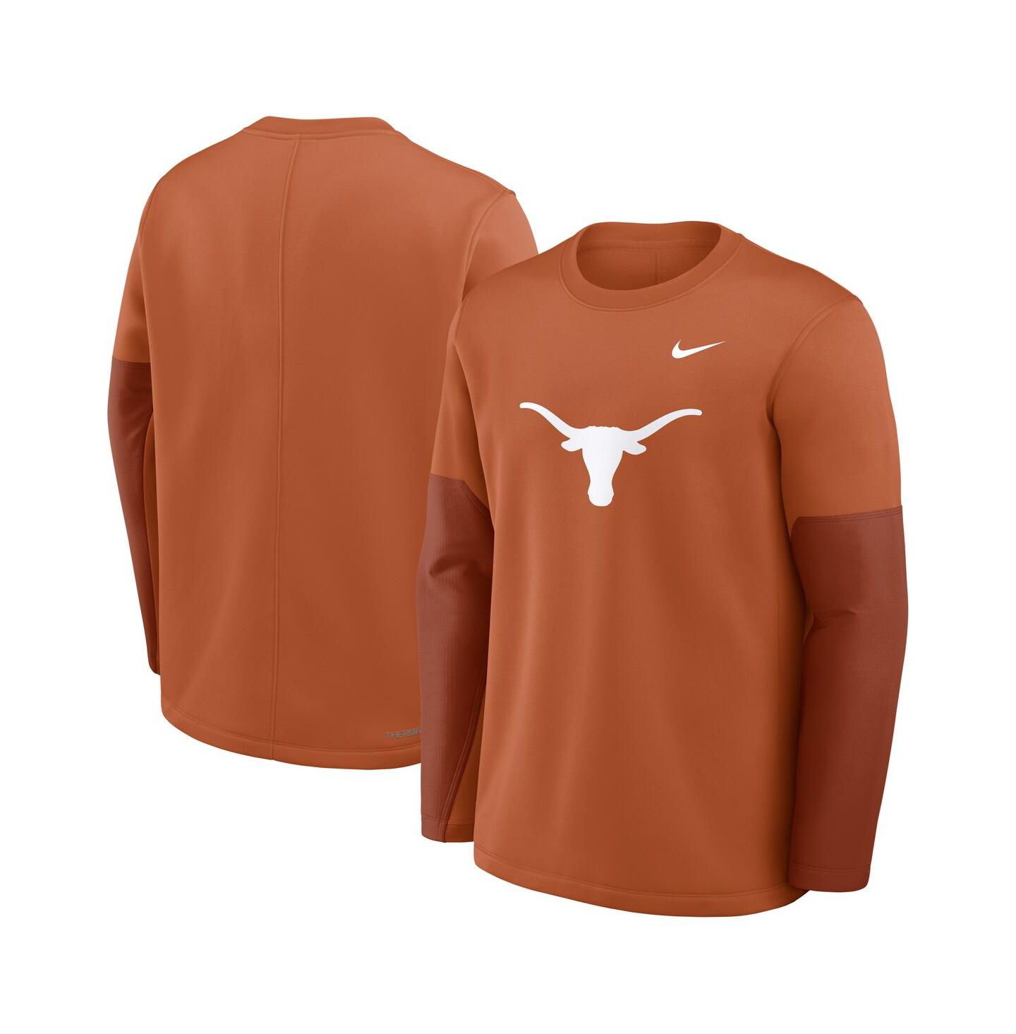 Мужская футболка Nike Texas Orange Texas Longhorns 2025 Sideline Coach Performance Long Sleeve — фото 4