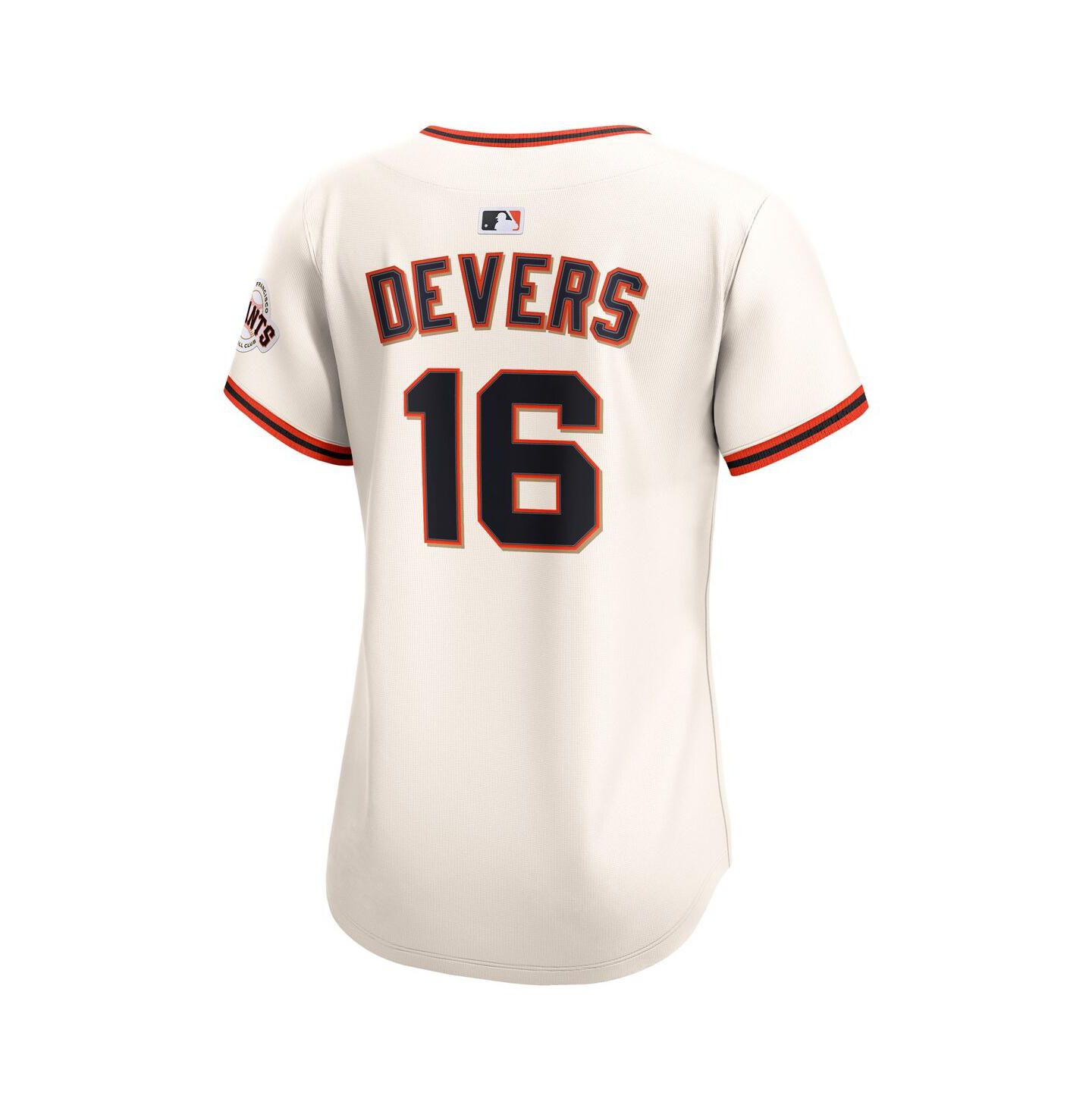 Женский топ Nike Rafael Devers Cream San Francisco Giants Home Limited Player Jersey — фото 3