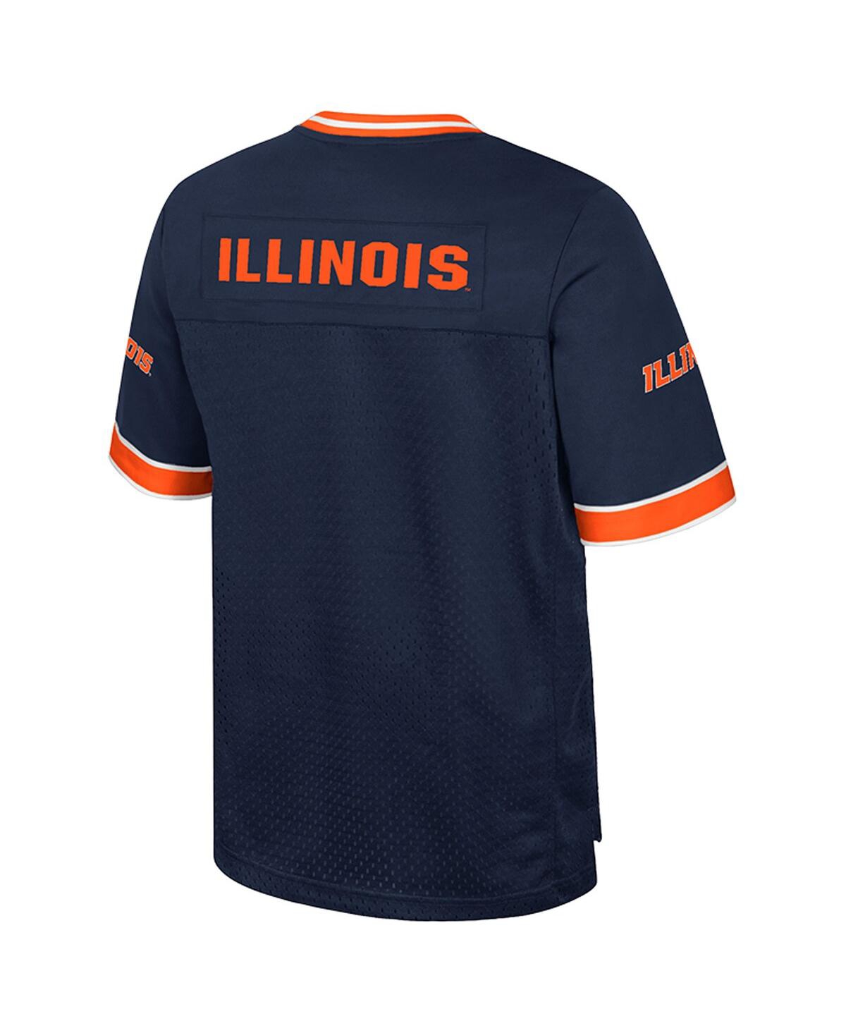 Colosseum Men's Navy Illinois Fighting Illini Nothing but the Hits Football Jersey