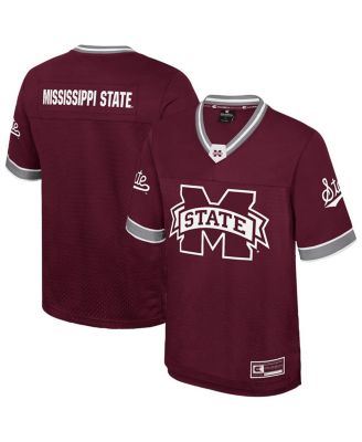 Colosseum - Men's Maroon Mississippi State Bulldogs Nothing But The Hits Football Jersey