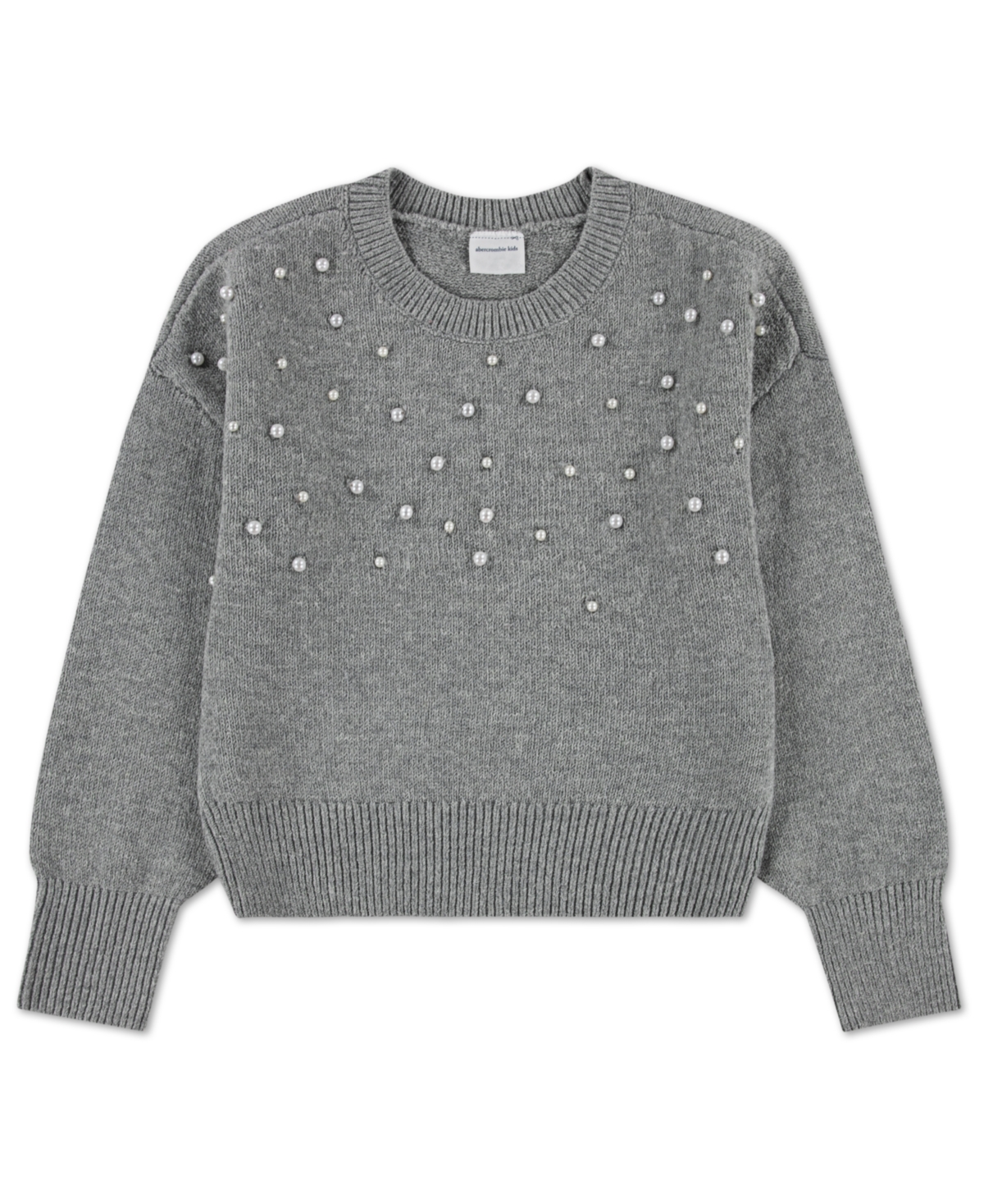 Abercrombie Kids' Girls Sparkle Crew Sweater In Green