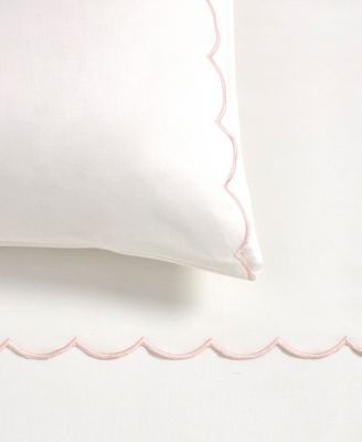 Scallop 300-Thread Count Cotton 4-Pc. Sheet Set, Full