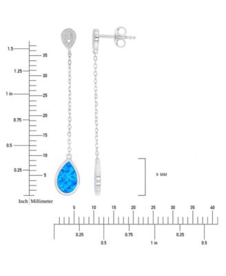Opal Earrings in Sterling Silver