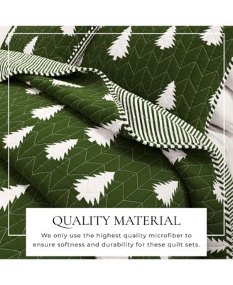 Lodge Microfiber Quilt Set with Shams