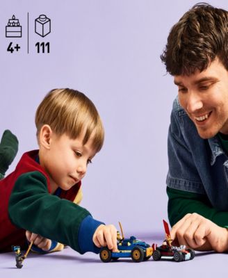 NINJAGO Rogue vs. Drix Race Car Duel 71840, 111 Pieces