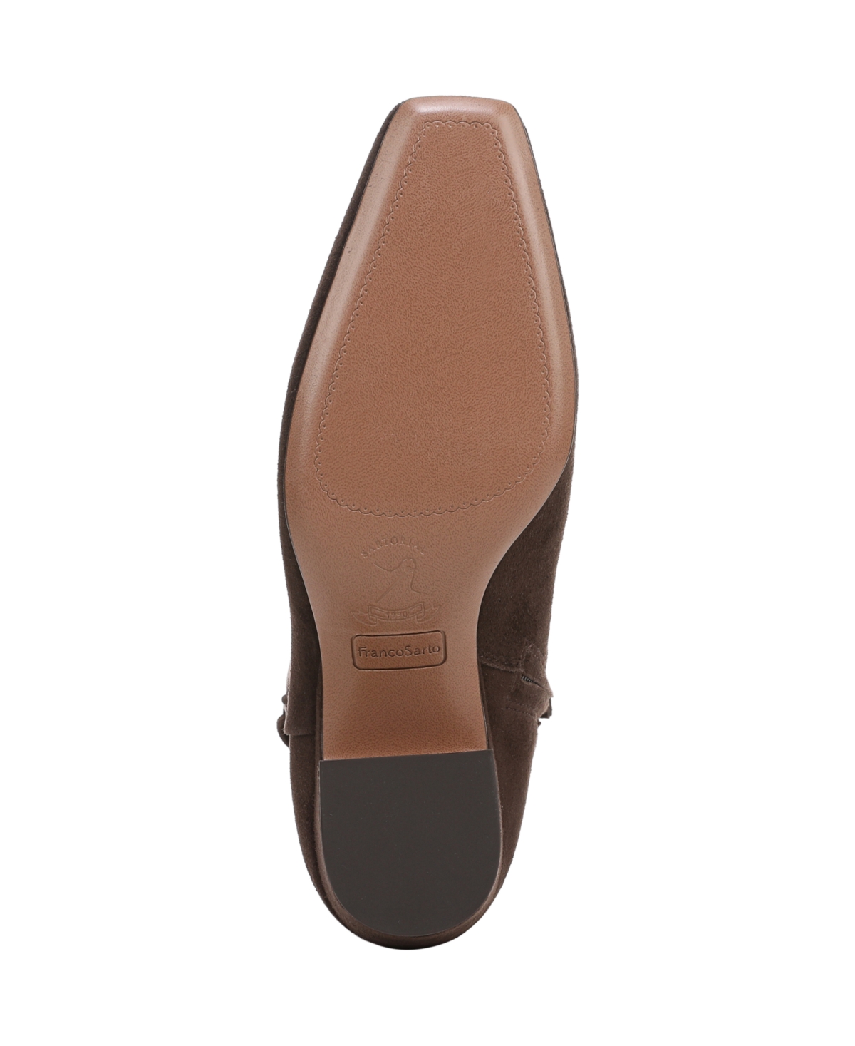 Franco Sarto Women's Saydie Square Toe Pull On Short Boots In Brown