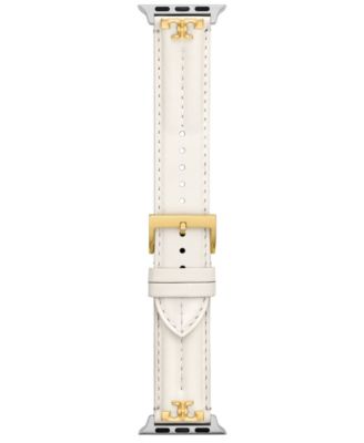 Women's Ivory Leather Band for Apple Watch, 38-45mm