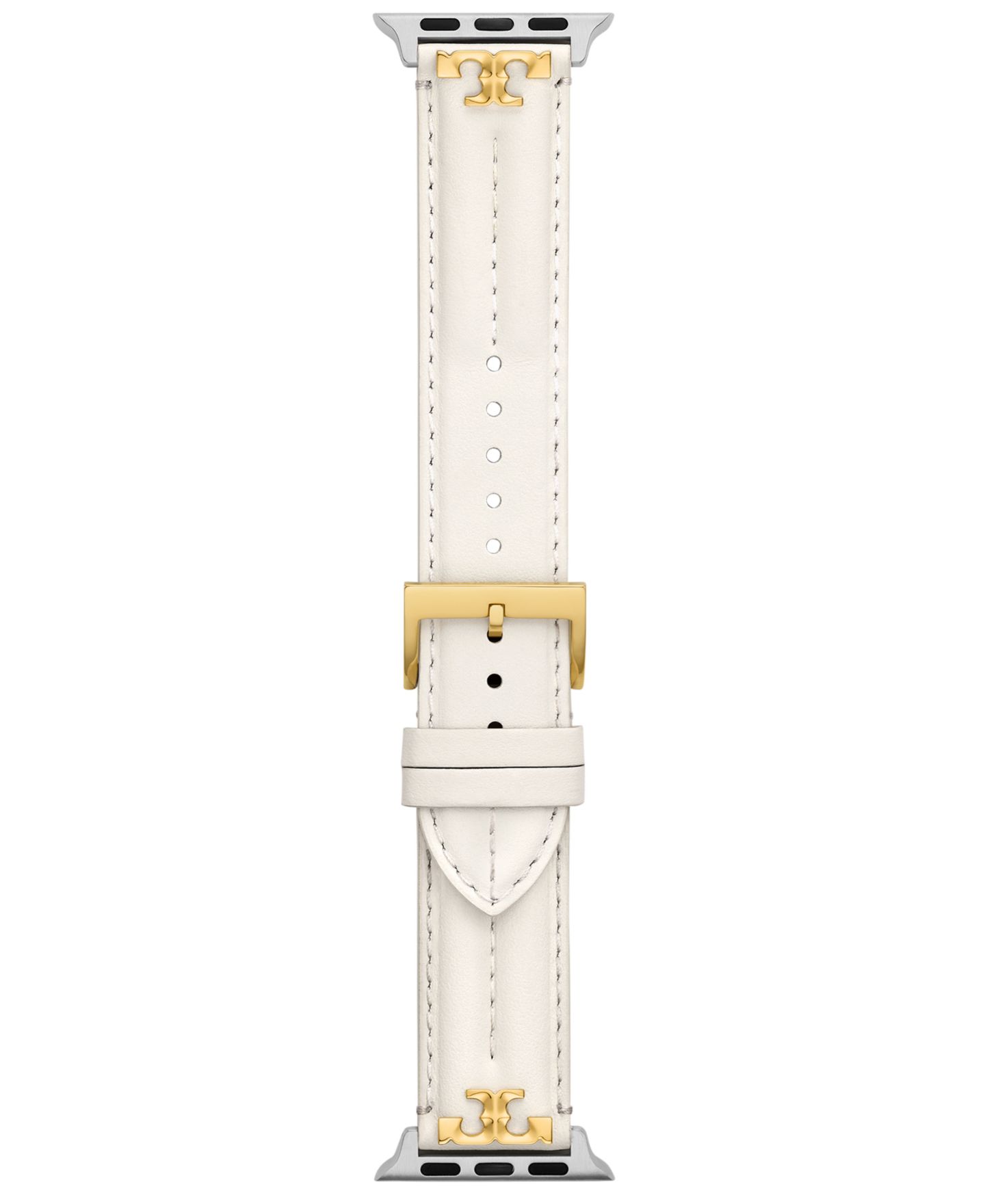 Ремешок Tory Burch кожаный Ivory для Apple Watch 38-45mm — фото 4
