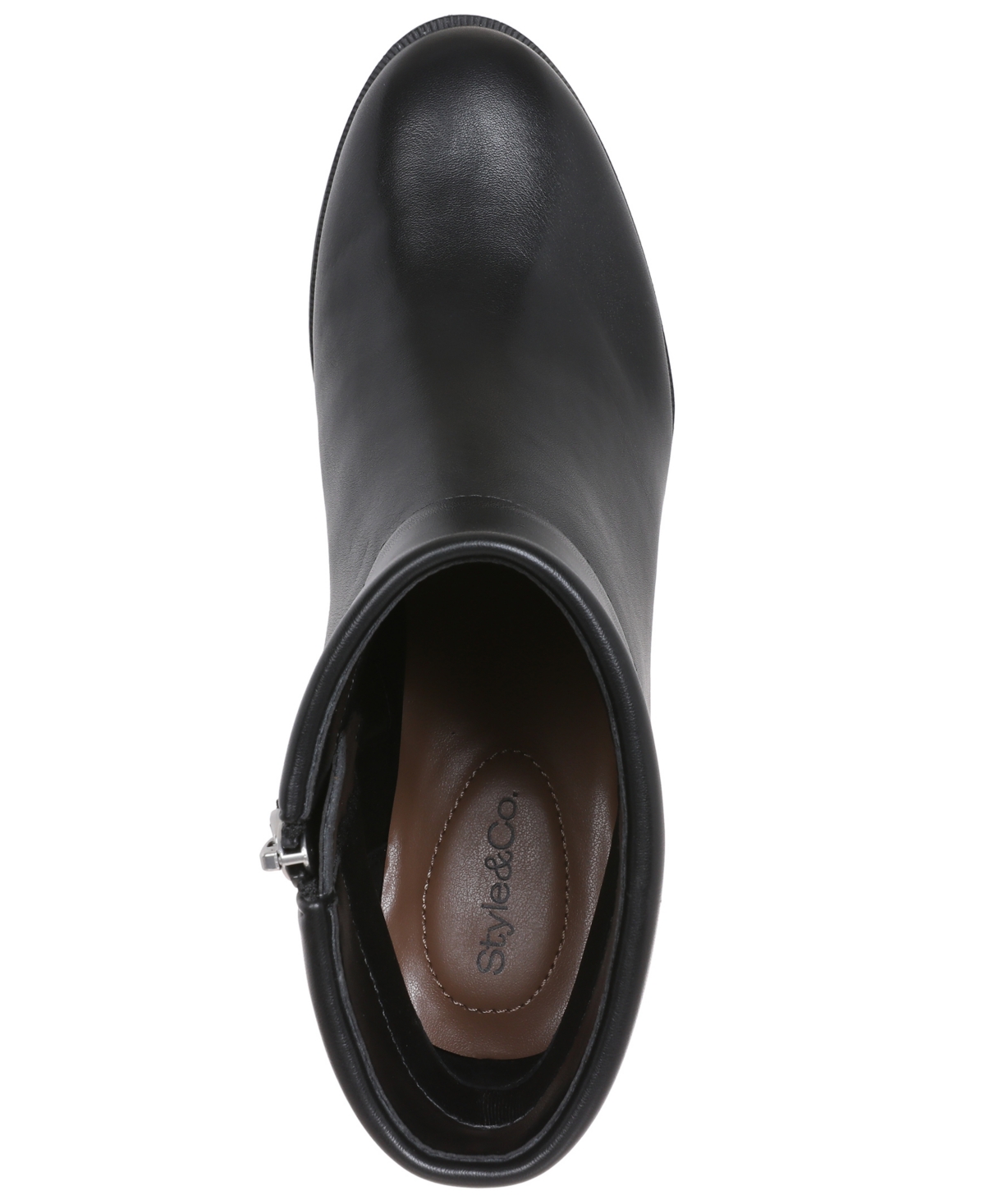 Style & Co Women's Chappell Block Heel Booties, Macy's Exclusive In Black