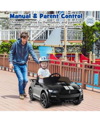 12V Licensed Ford Mustang Shelby GT500 Kids Ride on Car with Remote Control