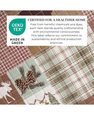 Rustic Woodland Reversible Microfiber Quilt Set with Shams