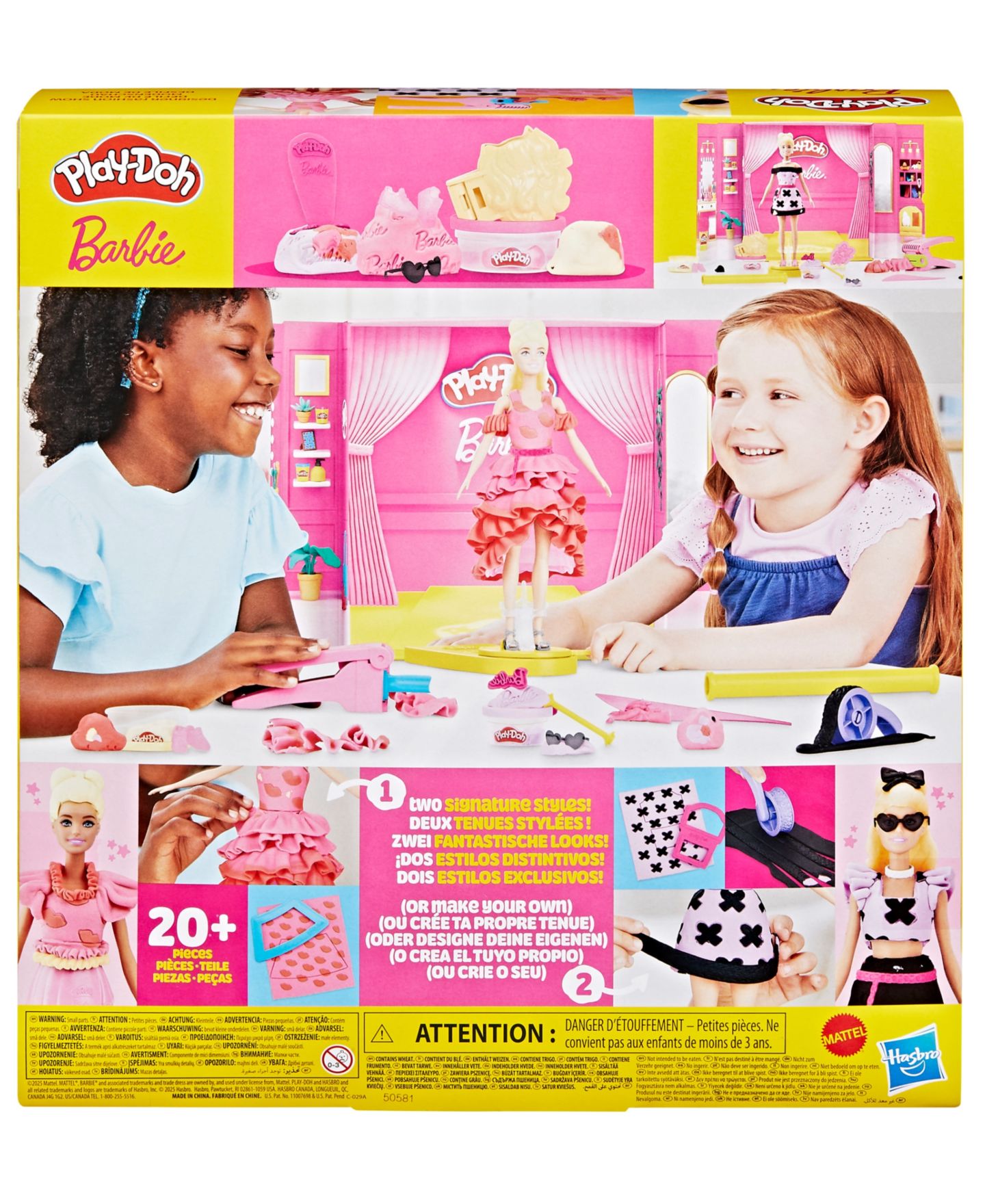Детский игровой набор Play-Doh Barbie Designer Fashion Show Playset — фото 3