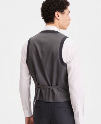 Men's Slim-Fit Wool Suit Vest