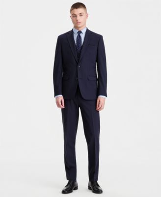 Men's Slim-Fit Wool Suit Jacket