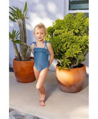 Baby Girls Dots Bathing Suit