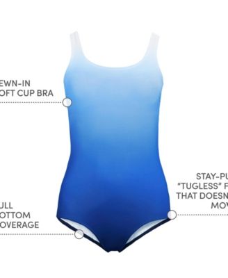 Women's Tugless Low Leg One Piece Swimsuit