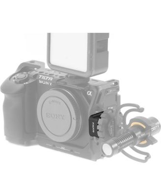 Cold Shoe Receiver Adapter with Locking Pin, Black