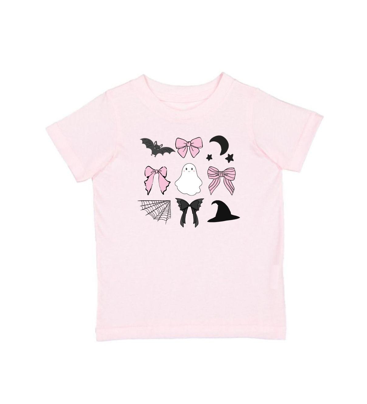 Sweet Wink Little and Big Girls Spooky Coquette Halloween Short Sleeve T-Shirt