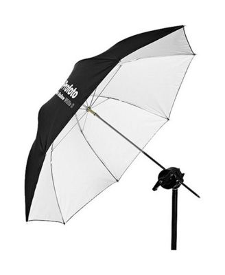 Shallow White Umbrella, Small, 33" (83.82cm)