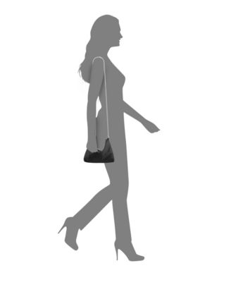 Crystal Embellished Zipper Hobo Bag