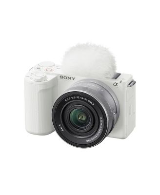 Alpha ZV-E10 II Mirrorless Camera with E PZ 16-50mm f/3.5-5.6 OSS II Lens, White, Bundle with 128GB Memory Card, Battery, 40.5mm Filter Kit and