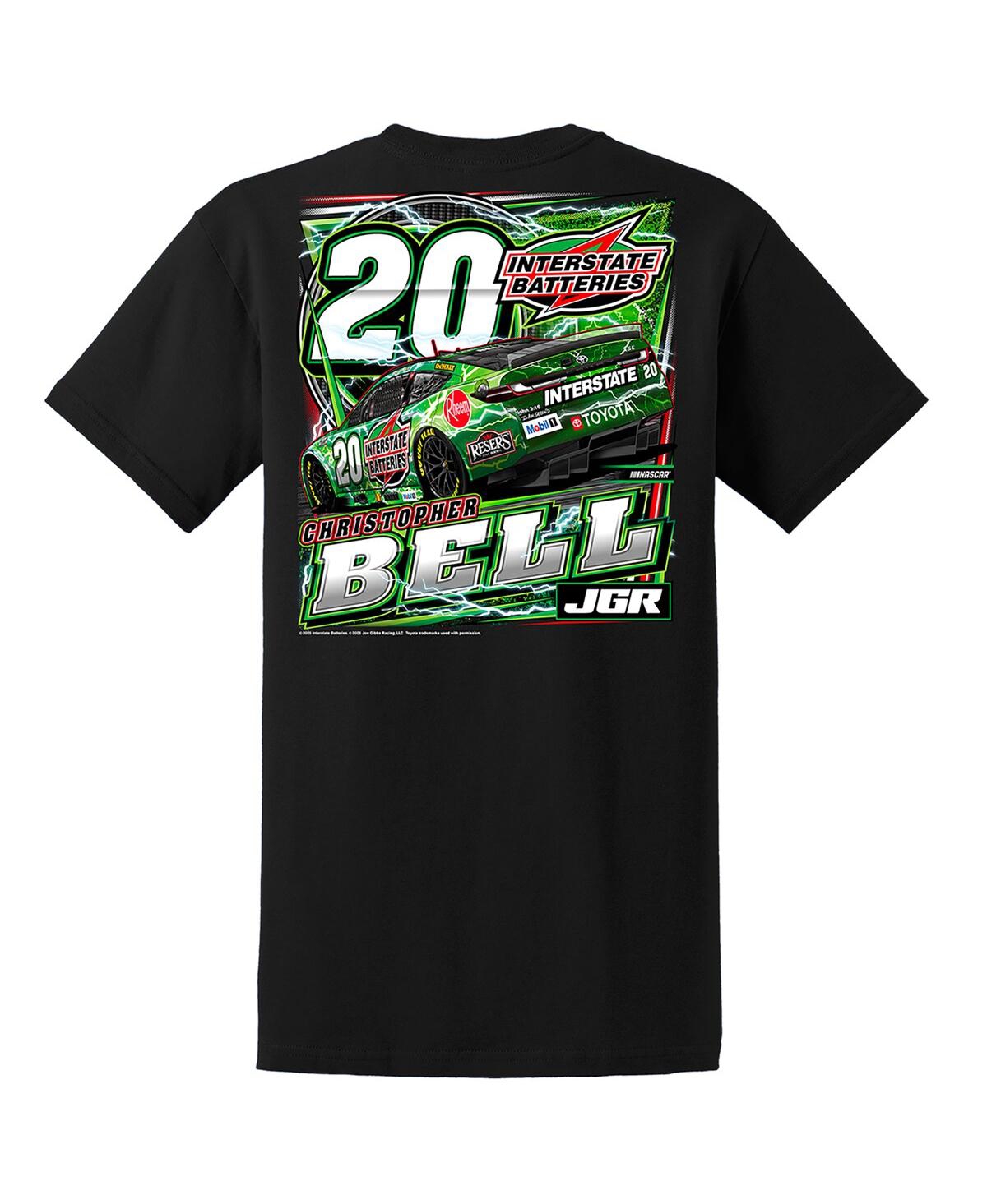 Joe Gibbs Racing Team Collection Men's Black Christopher Bell Interstate Batteries Car T-shirt In Black