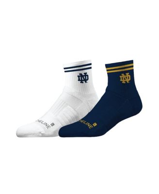 Strideline - Men's and Women's Notre Dame Fighting Irish Premium Knit 2-Pack Half Calf Socks Set