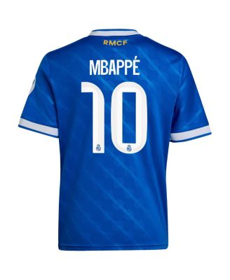Big Boys and Girls Kylian Mbapp&eacute; Blue Real Madrid 2025/26 Third Replica Player Jersey