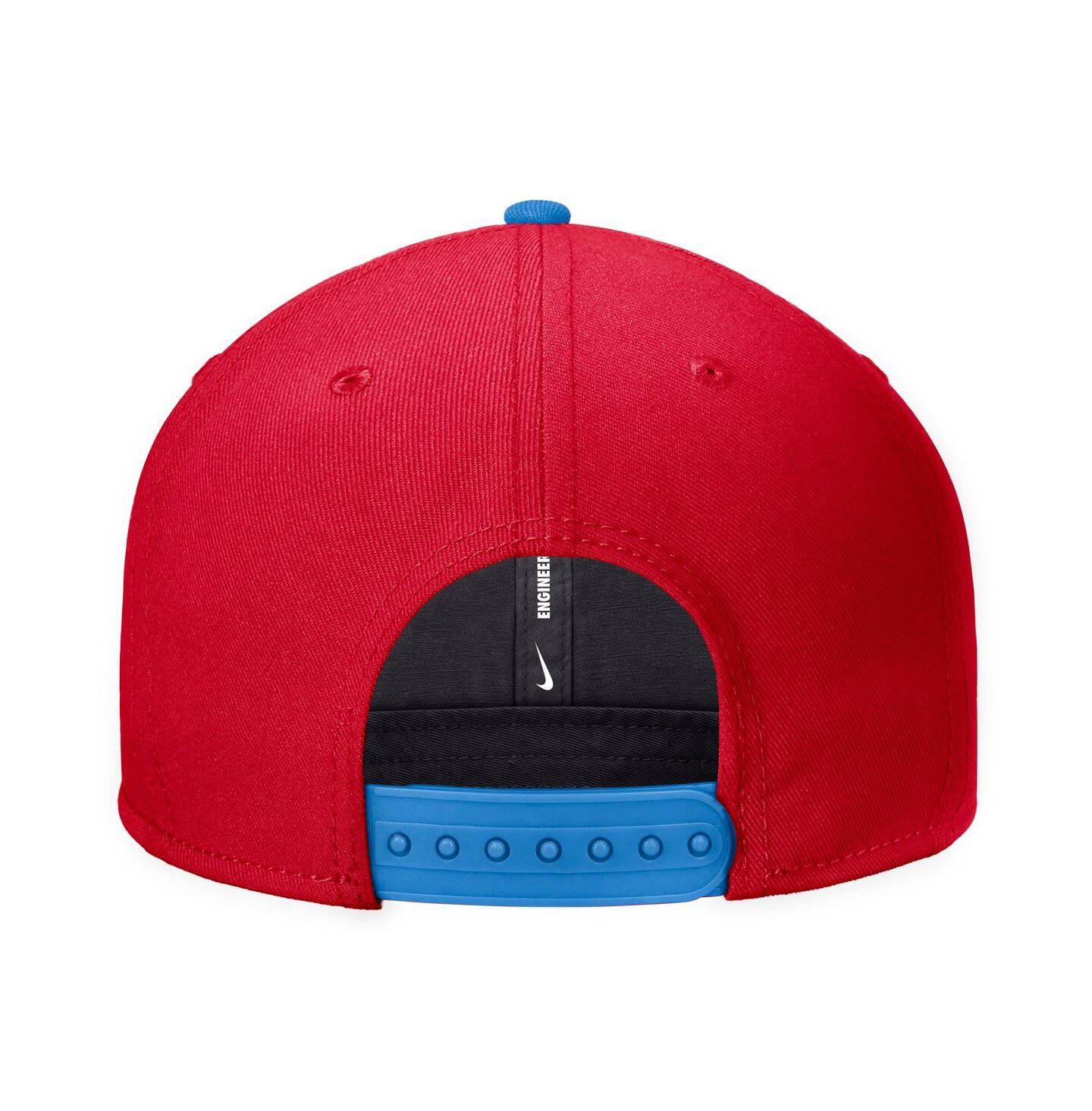 Мужская кепка Nike Red Ole Miss Rebels Script Pro Dri-FIT Snapback Hat — фото 2