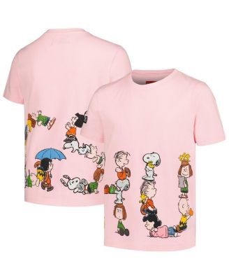 Freeze Max - Big Boys and Girls Pink Peanuts Hugs Squad T-Shirt