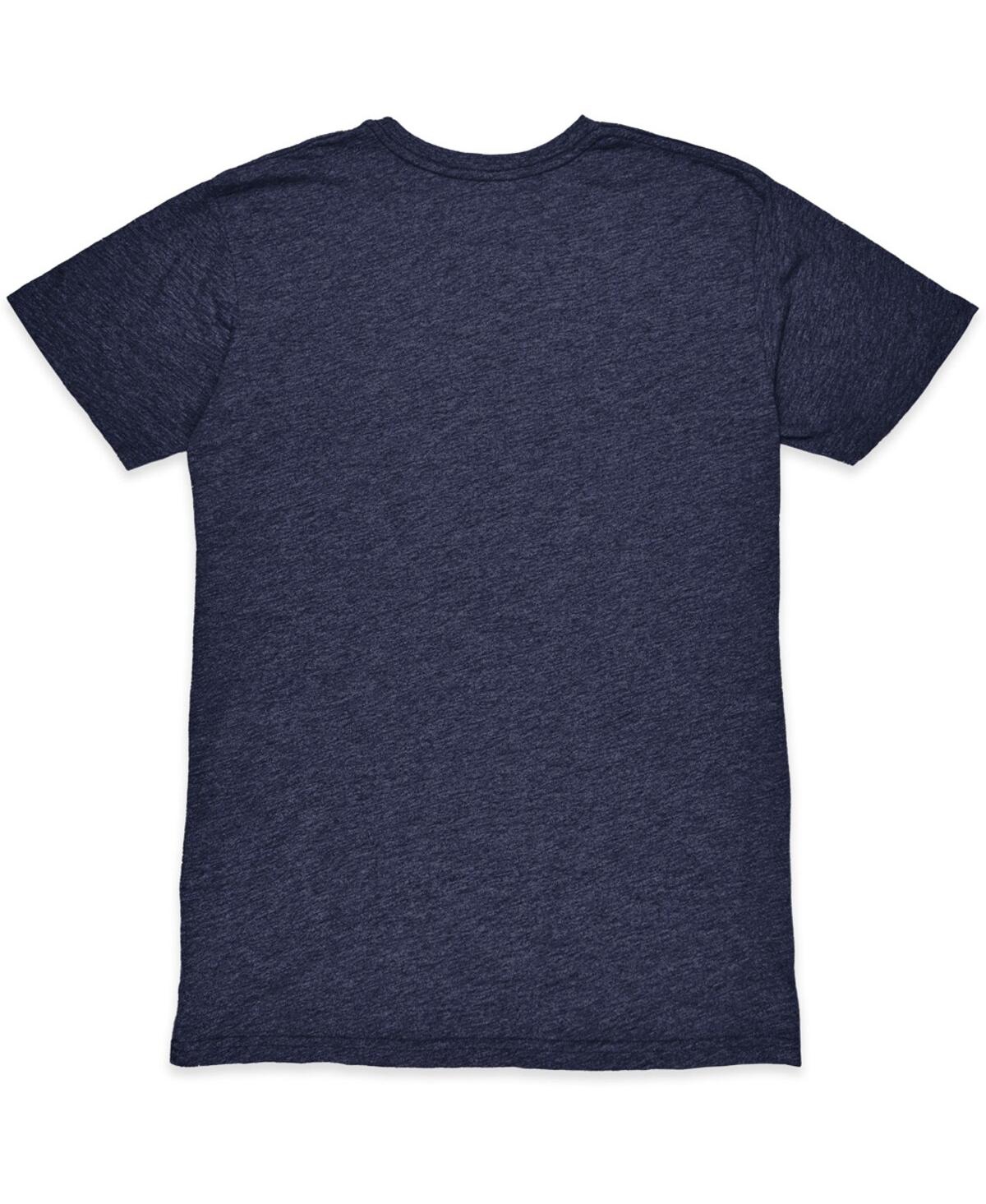 1863fc Men's Heather Navy Atletico De Madrid Wordmark Twisted Tri-blend Slub T-shirt In Blue