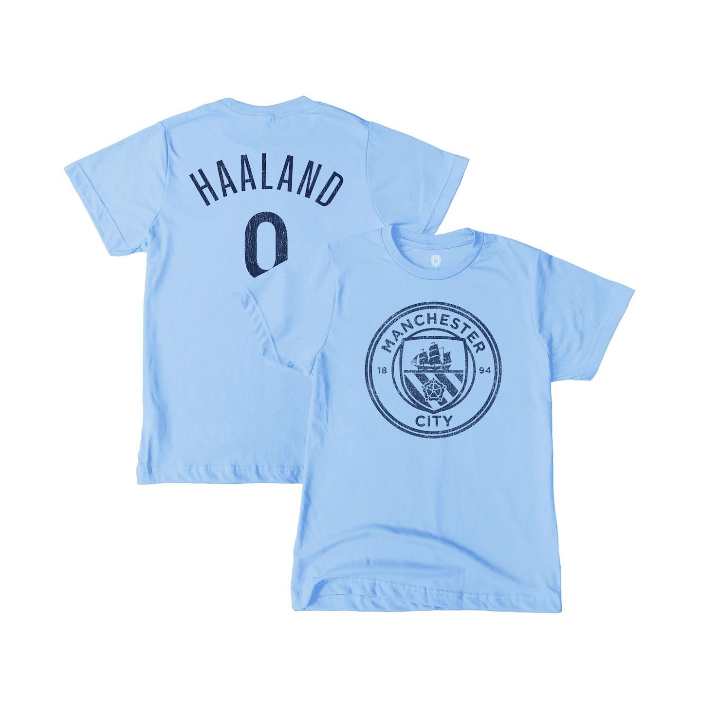 Детская футболка 1863FC Erling Haaland Sky Blue Manchester City Player — фото 1