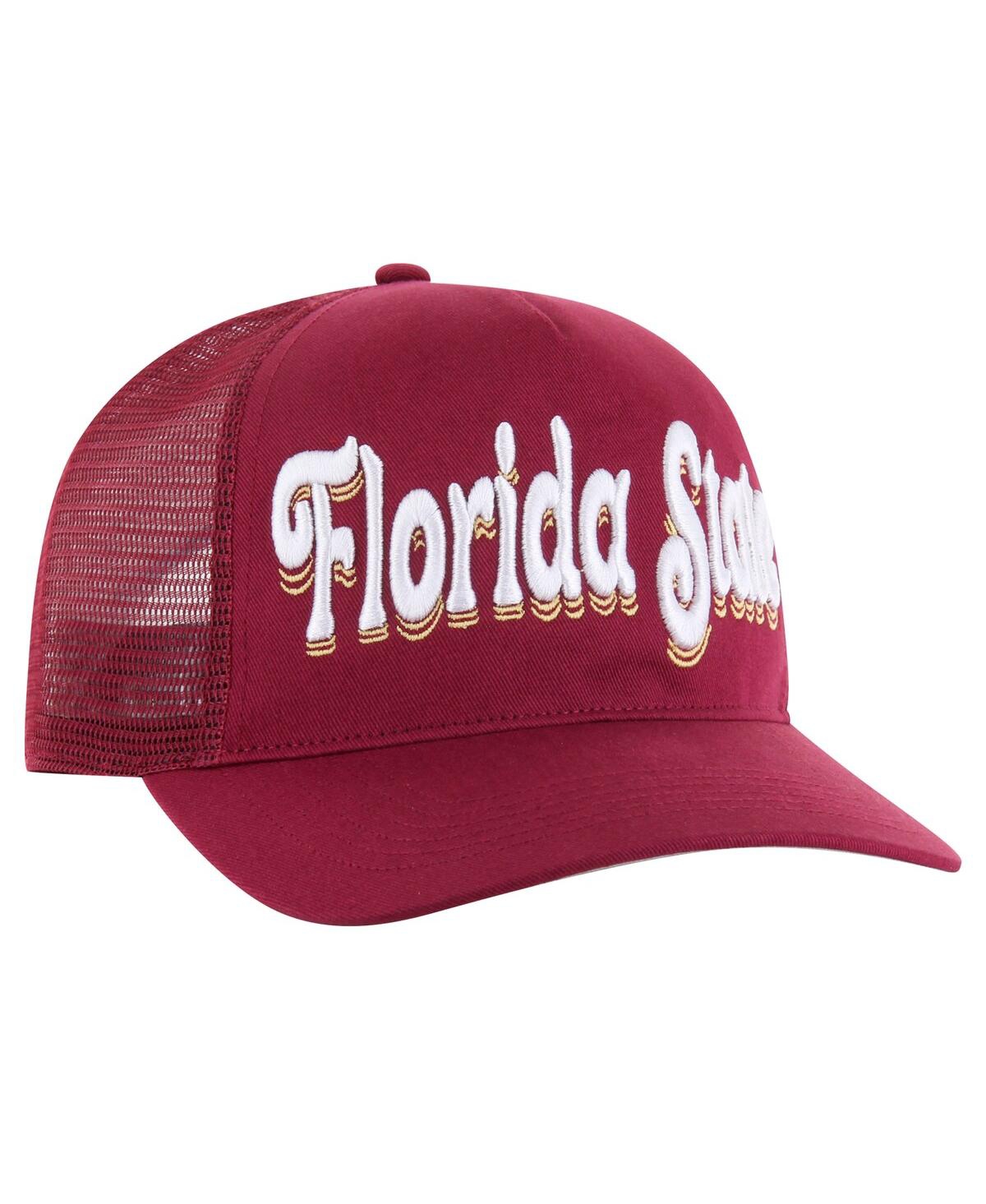 47 Brand Women's Garnet Florida State Seminoles Biloxi Hitch Adjustable Hat In Burgundy