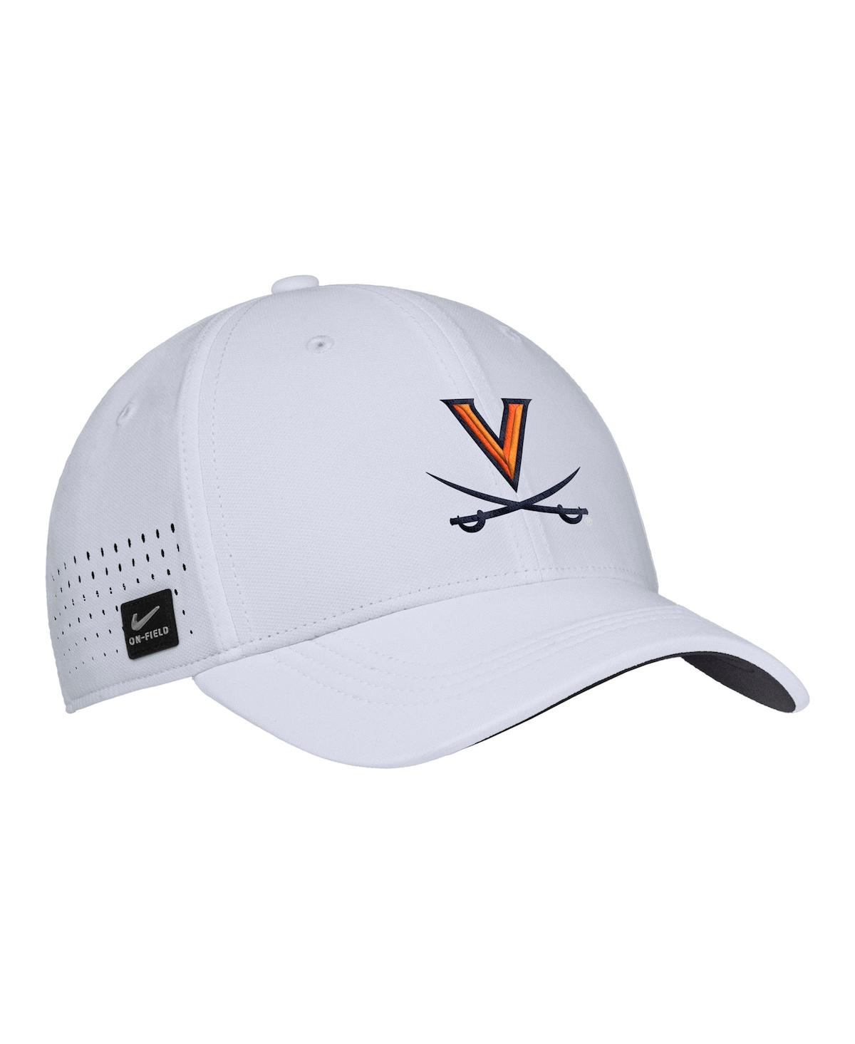 Nike Men's White Virginia Cavaliers 2025â On-field Performance Flex Hat In White