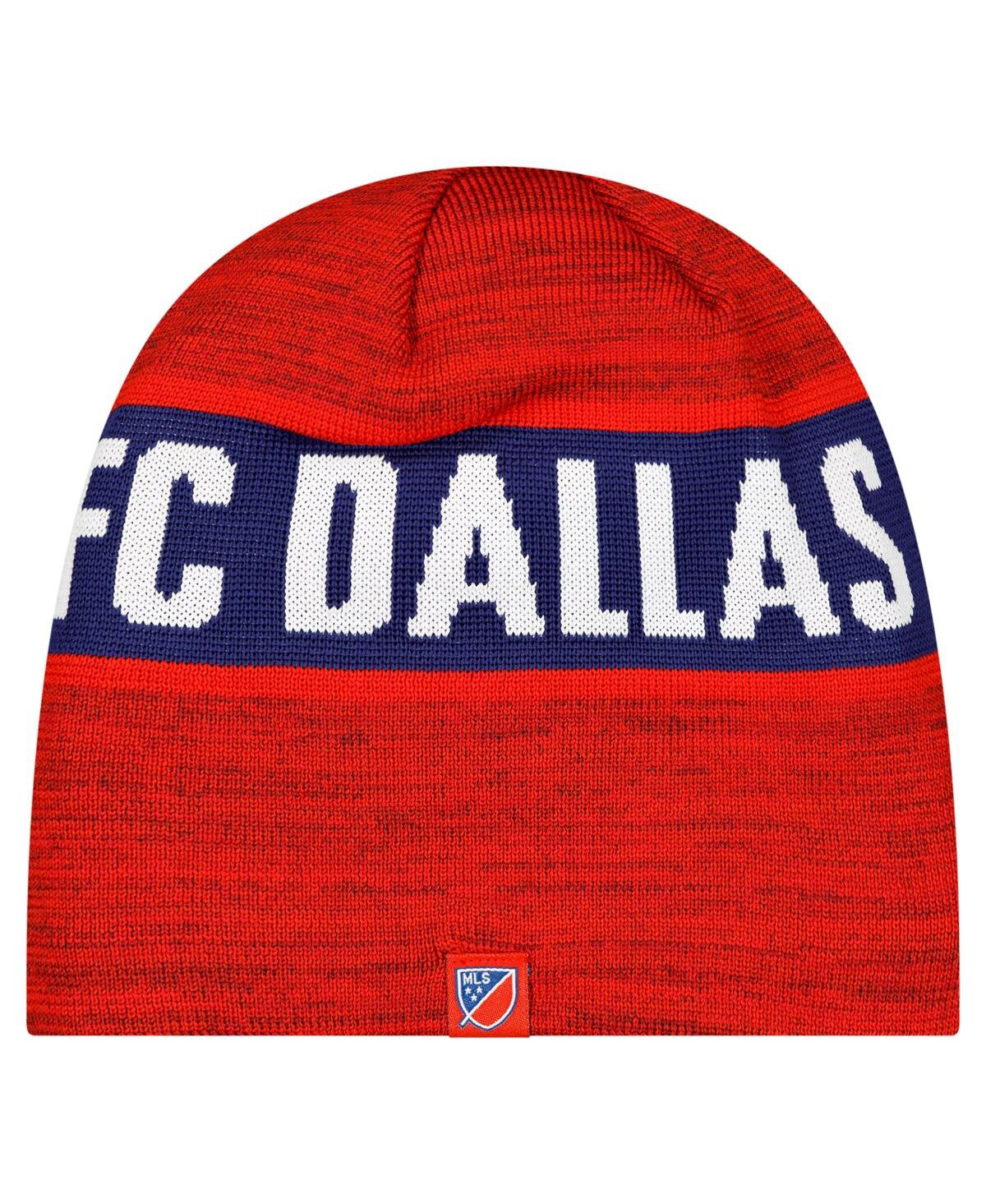 New Era Men's Red Fc Dallas 2025 Kickoff Beanie Hat In Red