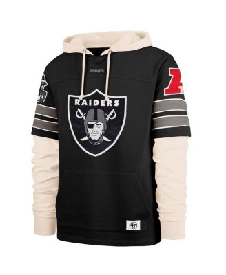 Men's Black Las Vegas Raiders Split Zone Cornerback Duo Hoodie