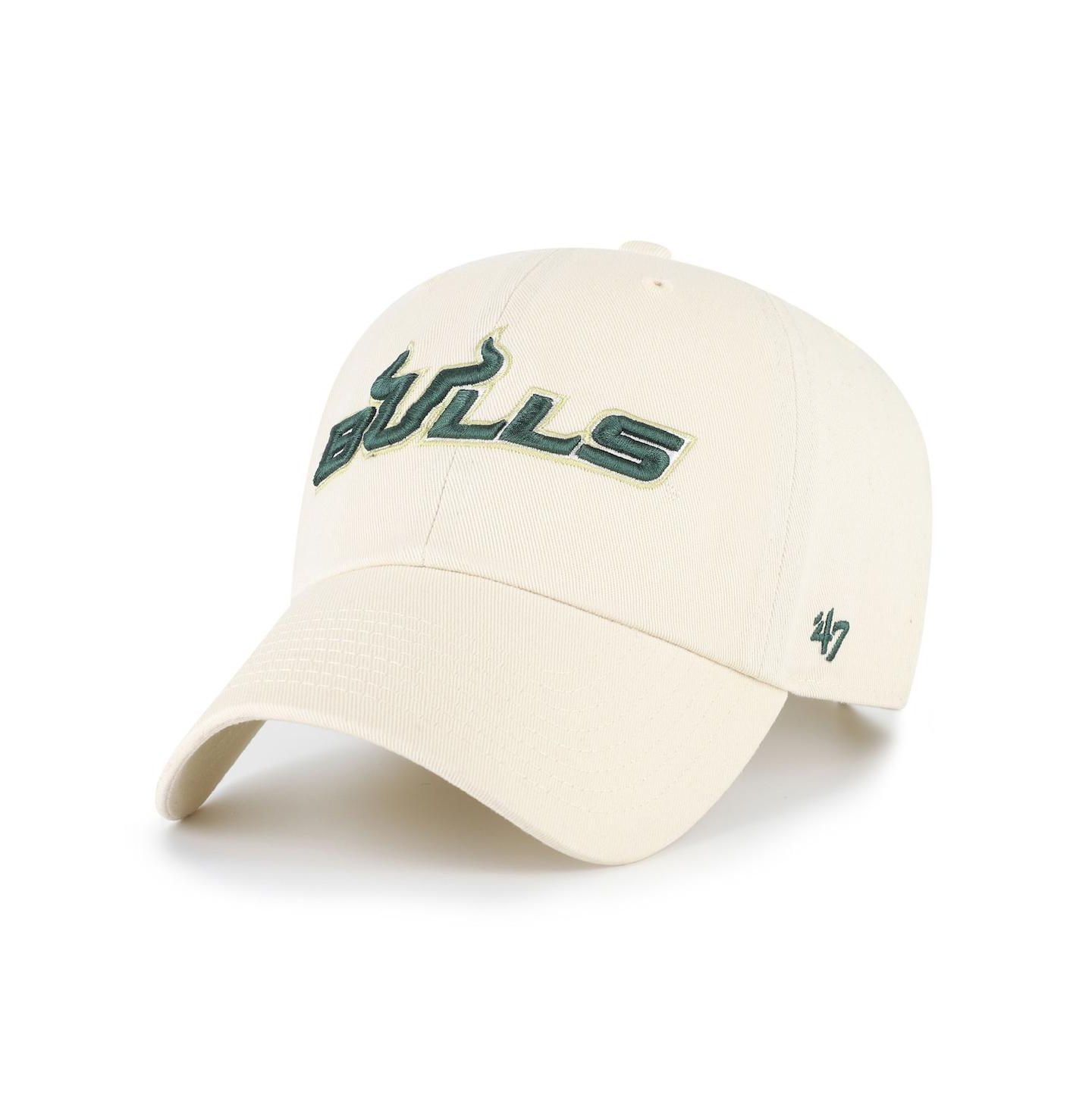 Мужская кепка '47 Brand Sand South Florida Bulls Clean Up Adjustable Hat — фото 1