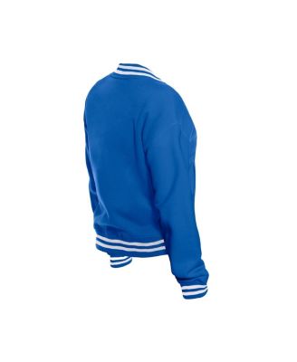 Women's Royal Golden State Warriors Throwback Full-Snap Jacket