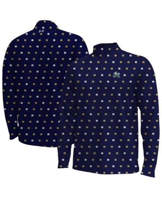 Under Armour - Men's Navy Notre Dame Fighting Irish Gameday Armourfuse Half-Zip Jacket