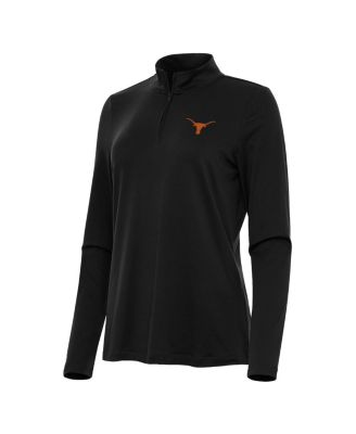 Women's Black Texas Longhorns Reprocess Quarter-Zip Top
