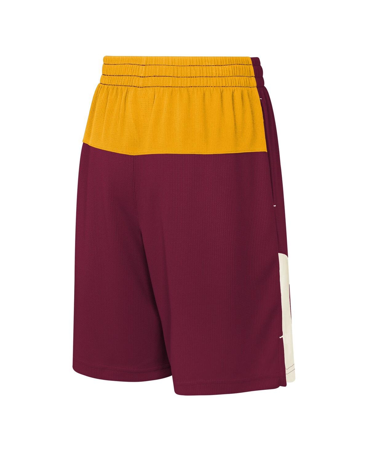Outerstuff Big Boys And Girls Burgundy Washington Commanders Fandemonium Mesh Shorts In Multi