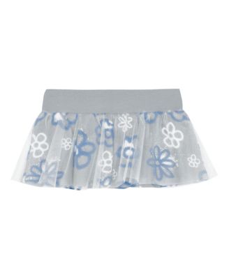 Girls Newborn 2-Piece Blue Detroit Lions My Team Rocks Bodysuit and Skirt Set