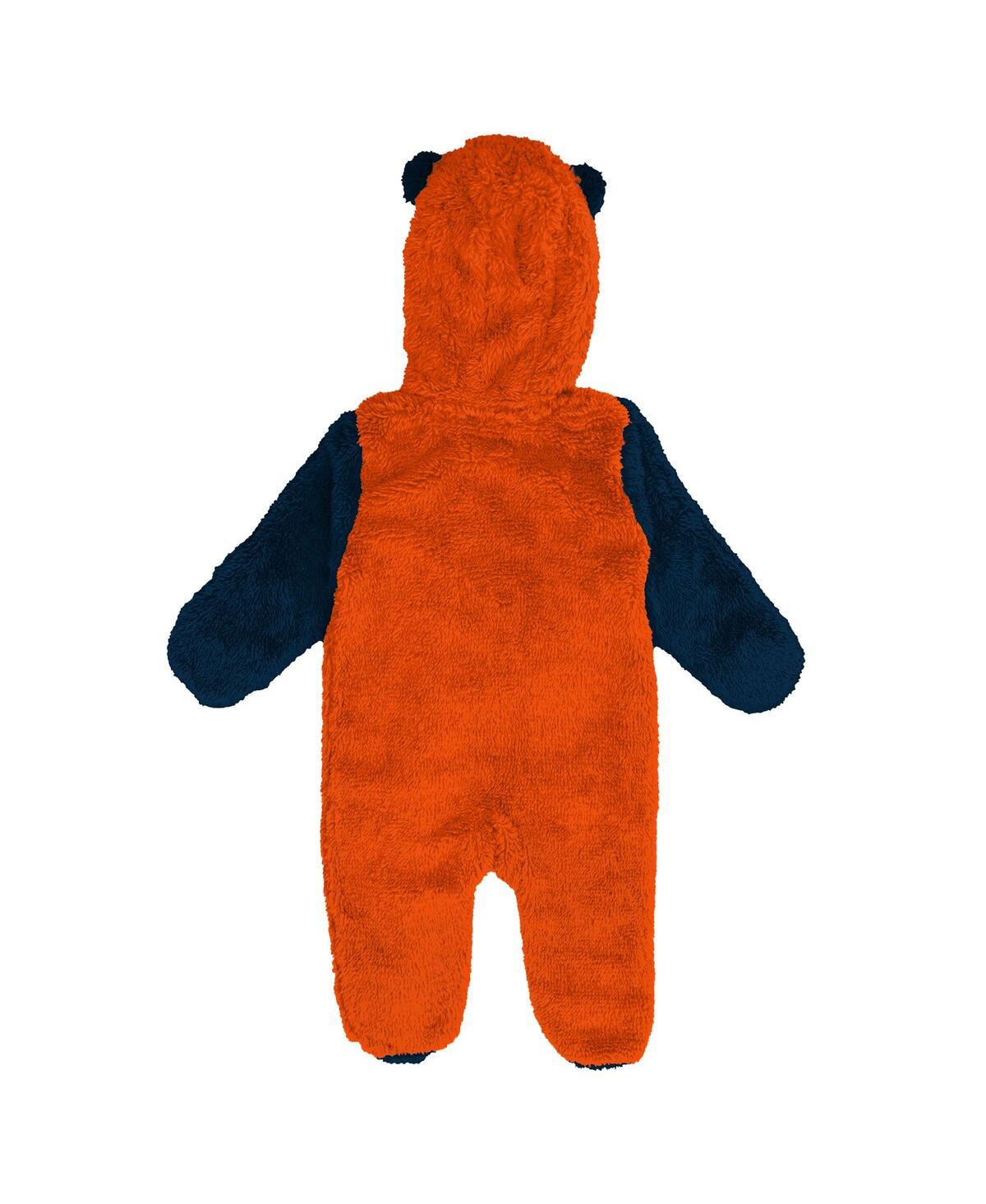 Outerstuff Baby Boys And Girls Orange Denver Broncos Stay Napping Fleece Bunting Full-zip Sleeper In Orange