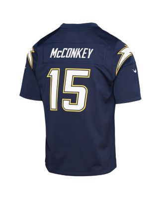 Big Boys and Girls Ladd McConkey Navy Los Angeles Chargers Alternate Super Chargers Game Player Jersey