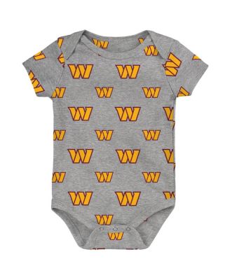 Newborn 3-Pack Washington Commanders Little Tike Bodysuit Set