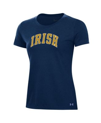 Women's Navy Notre Dame Fighting Irish Essentials 2-Hit Performance T-Shirt
